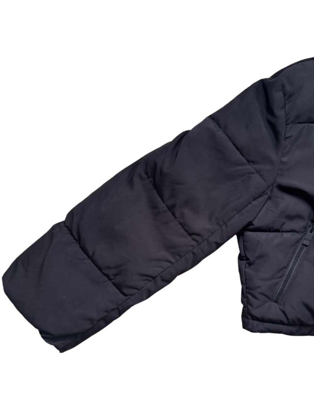 Alo Introspective Cropped Puffer Jacket Black Size Small - Picture 4 of 9